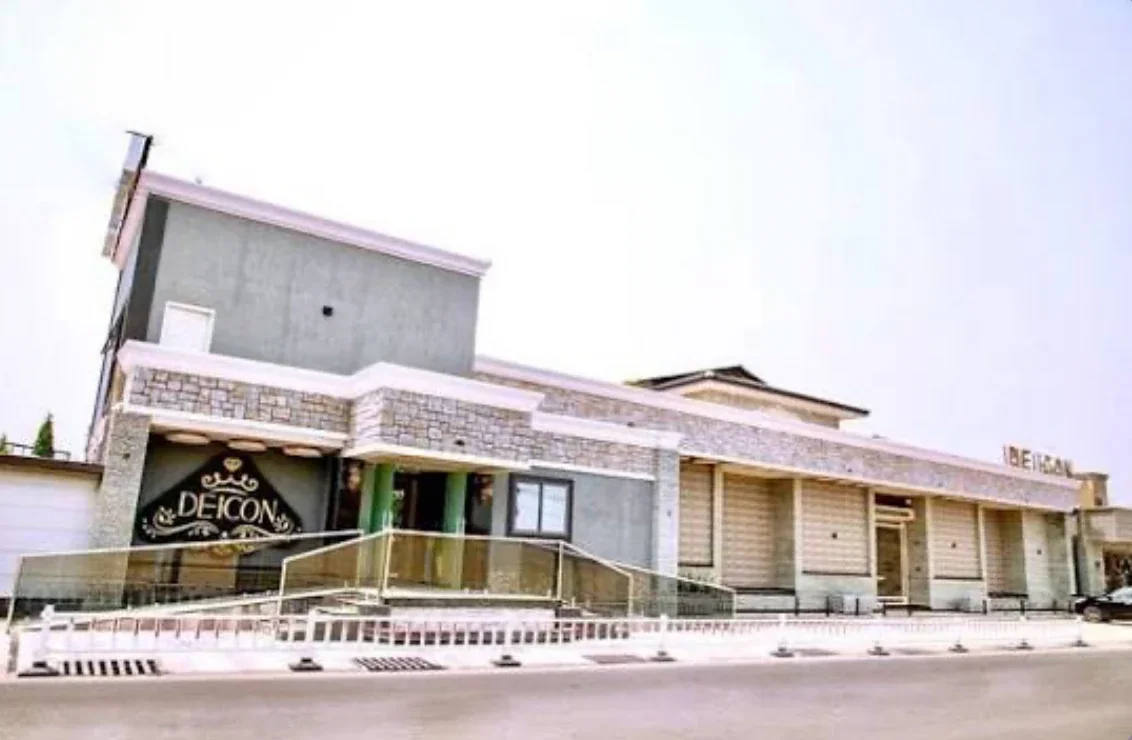 The exterior of De Icon Events Centre in Accra